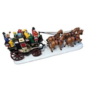 Dept 56 Heritage Village Horse Drawn Stagecoach Carriage Figurine 1991